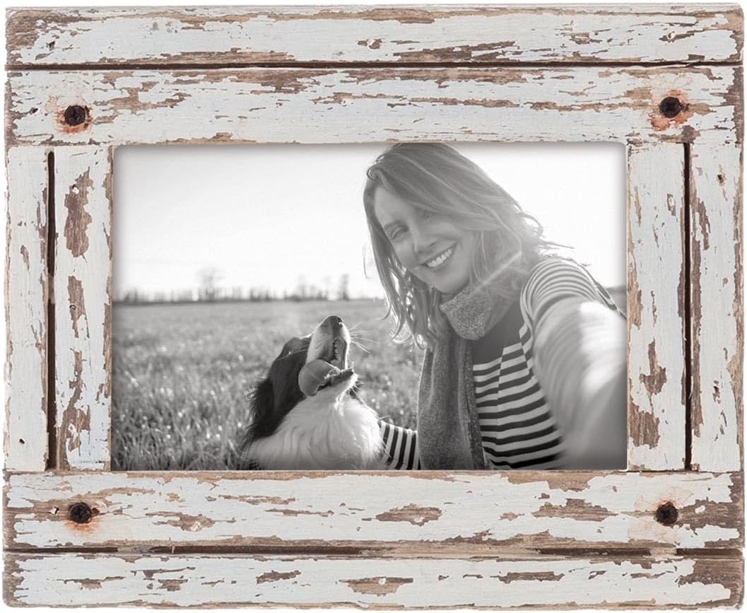 Foreside Home & Garden FFRD06190 4X6 Heartland Photo Frame White