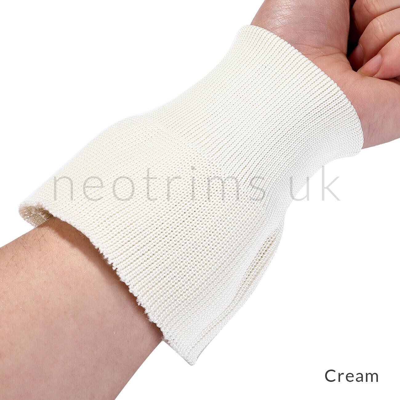 Rib Knit Cuff Pair for Replacement Repair Cuffing Old Jackets Bombers. No Side Seams - Image 2