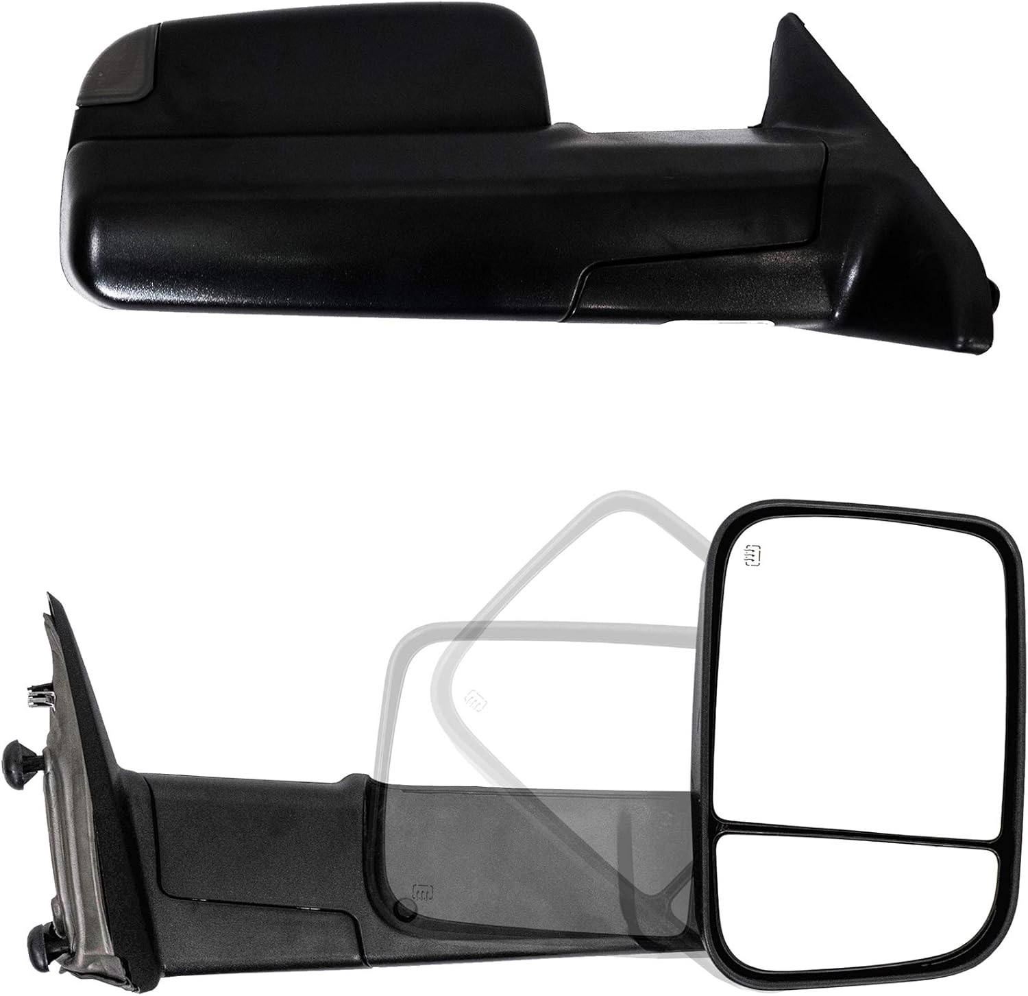 Paragon Towing Mirrors for 201018 Dodge Ram 1500/2500/3500 Power