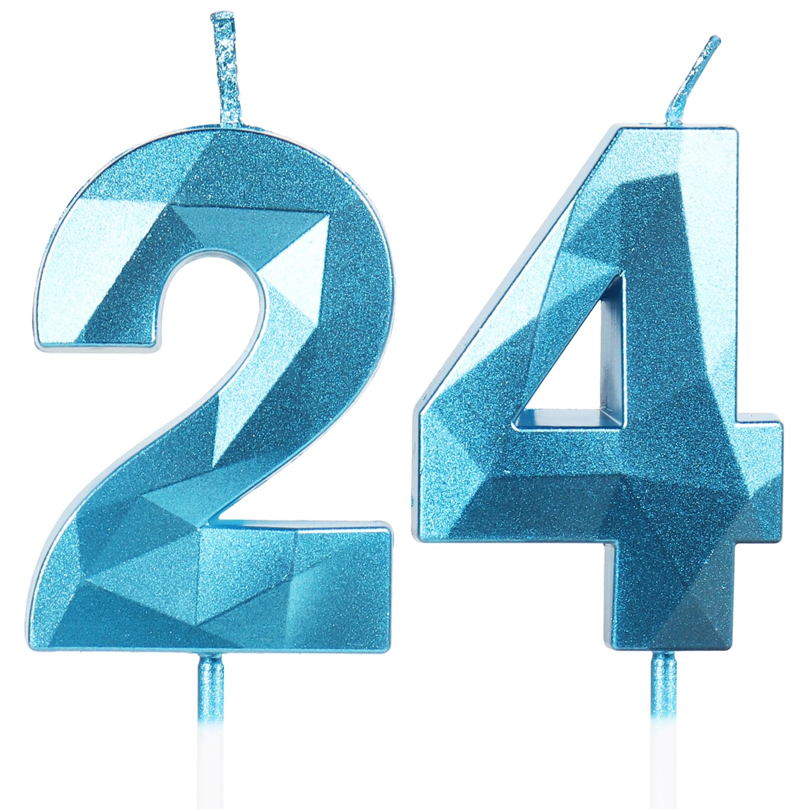 Yiran 50th Birthday Candles, Gold Number 50 Happy Birthday Candles, Cake Topper Decorations for Birthday Party, Wedding Anniversary Celebration Supply — view 235