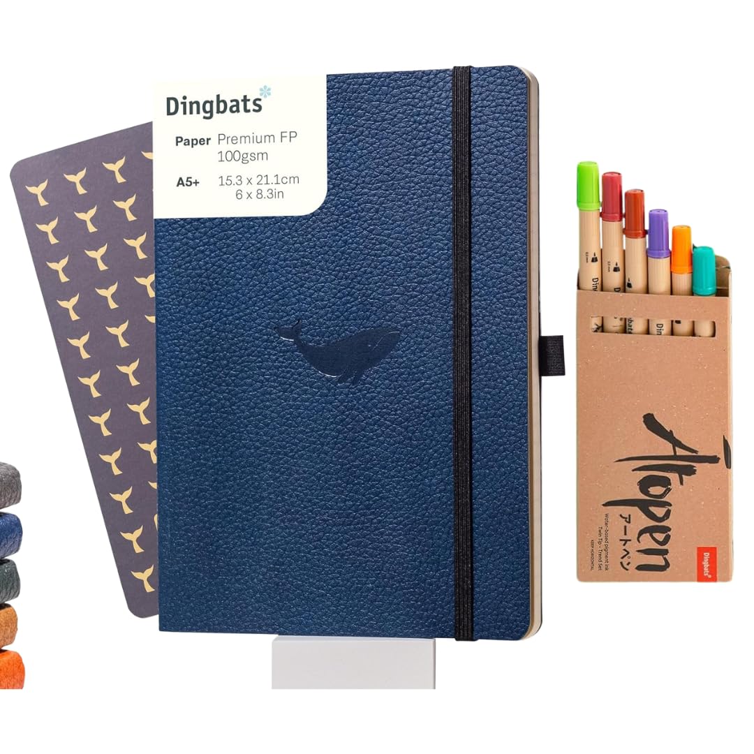 Carnet A5 Dingbats Haute Qualité avec Stylos Double Pointe Ātopen - 8