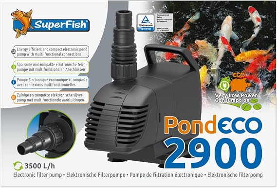 Superfish Eco Pond Pump 2900 3500 Lph Flow Water Feature Pump