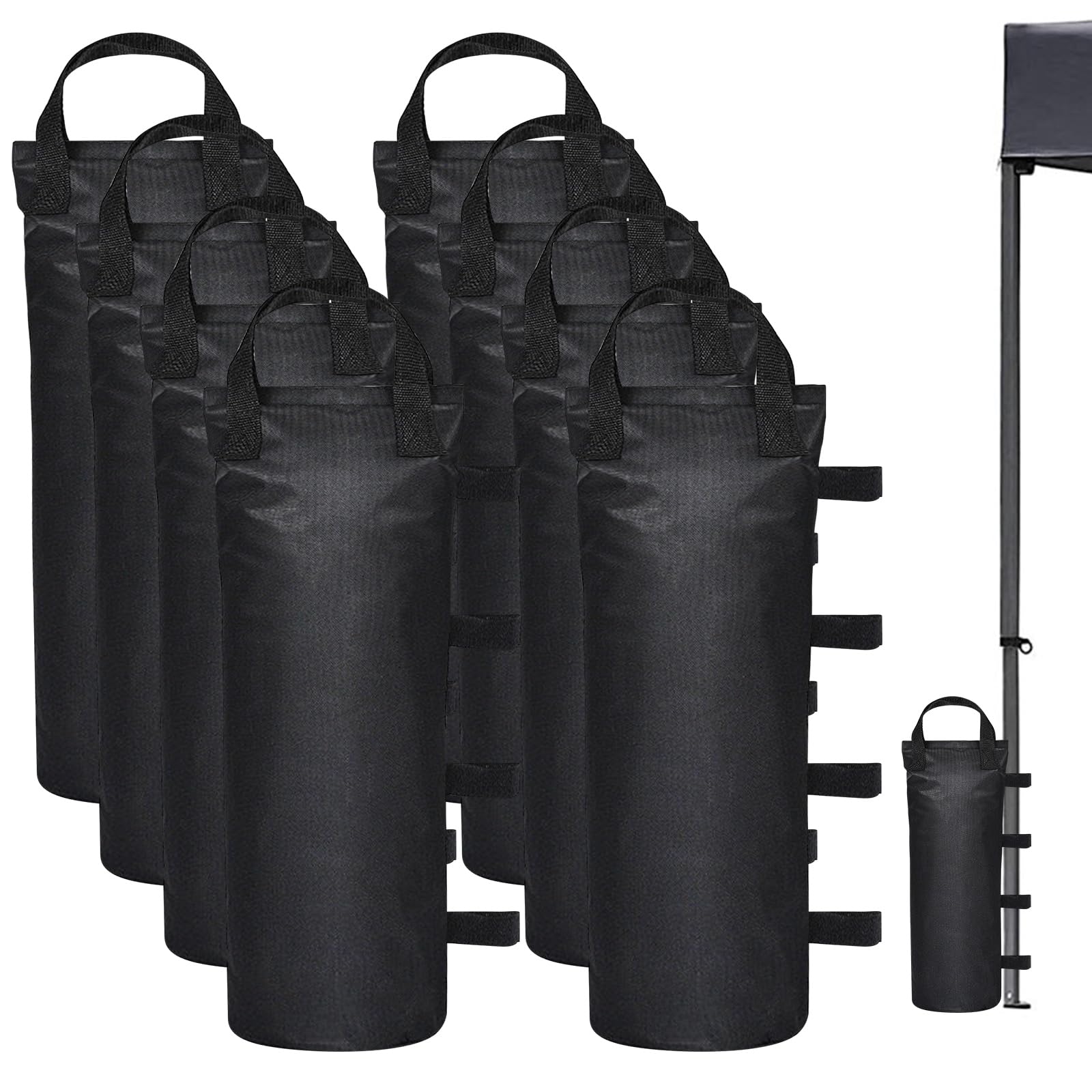 Lot de 8 sacs de sable pour pavillon - À remplir - En Oxford épais - Lestage - Double couture - Haute performance - Pour tonnelle, tente, parasol