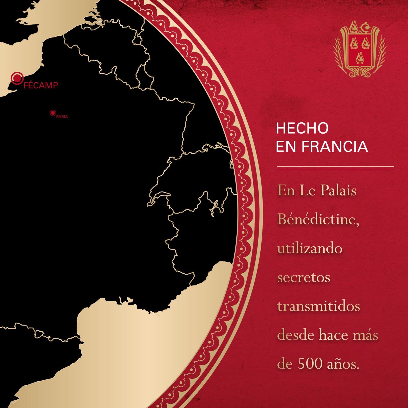 Bénédictine D.O.M. French Liqueur, 40% vol., 70 cl / 700 ml, Licor francés elaborado con una receta secreta de 27 hierbas, especias y raíces tradicionales, notas de miel, cítricos y almendras dulces