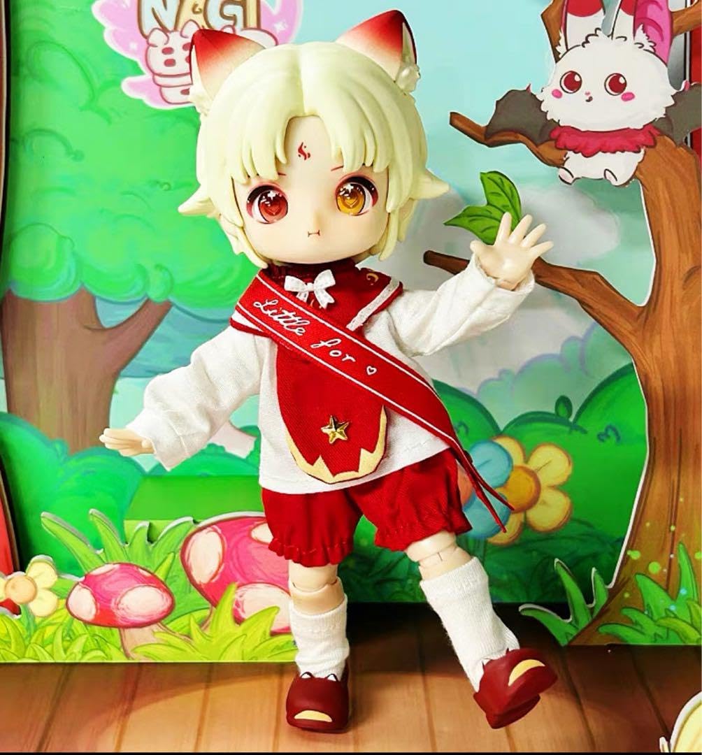 Amazon.co.jp: NAGI ナギ 交換学生 交換生 モモキツネ 狐 bjd ドール 
