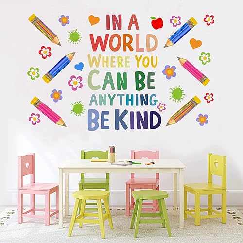 Miniatura 2 de Calcomanías de pared inspiradoras para niños, calcomanías de pared con cita motivacional, decoración de vinilo para guardería, aula, sala de juegos,