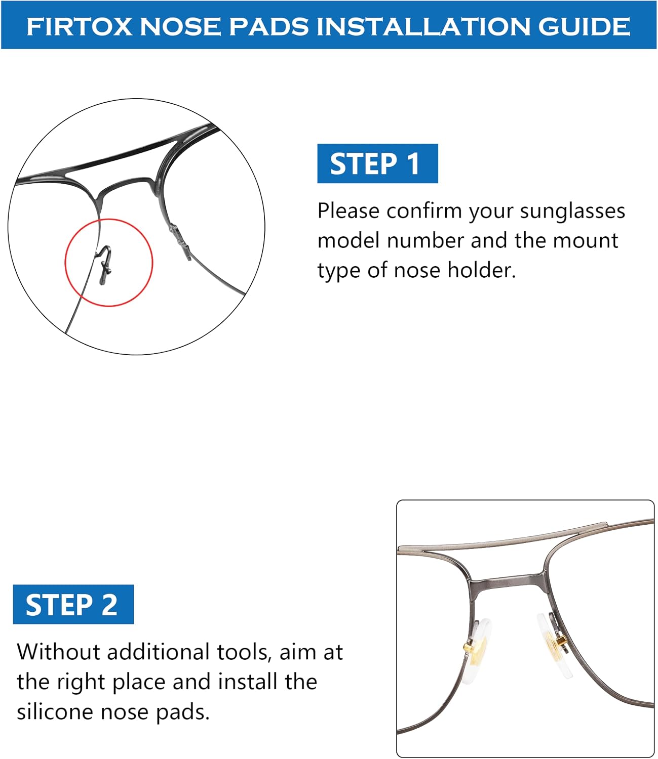 4 Pairs Replacement Nosepieces Nose Pads for Ray-Ban RB3604 RB4264 RB3534 RB3549 RB3584 RB3614 RB3523 RB3526 RB3538 Sunglass image 4