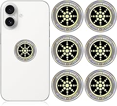 Radiation Protection Mobile Phone Sticker Pack of 6 EMF Protection Shielding Radiation EMF Blocker Sticker for Phone Laptop Tablet Computer and All Electronic Devices