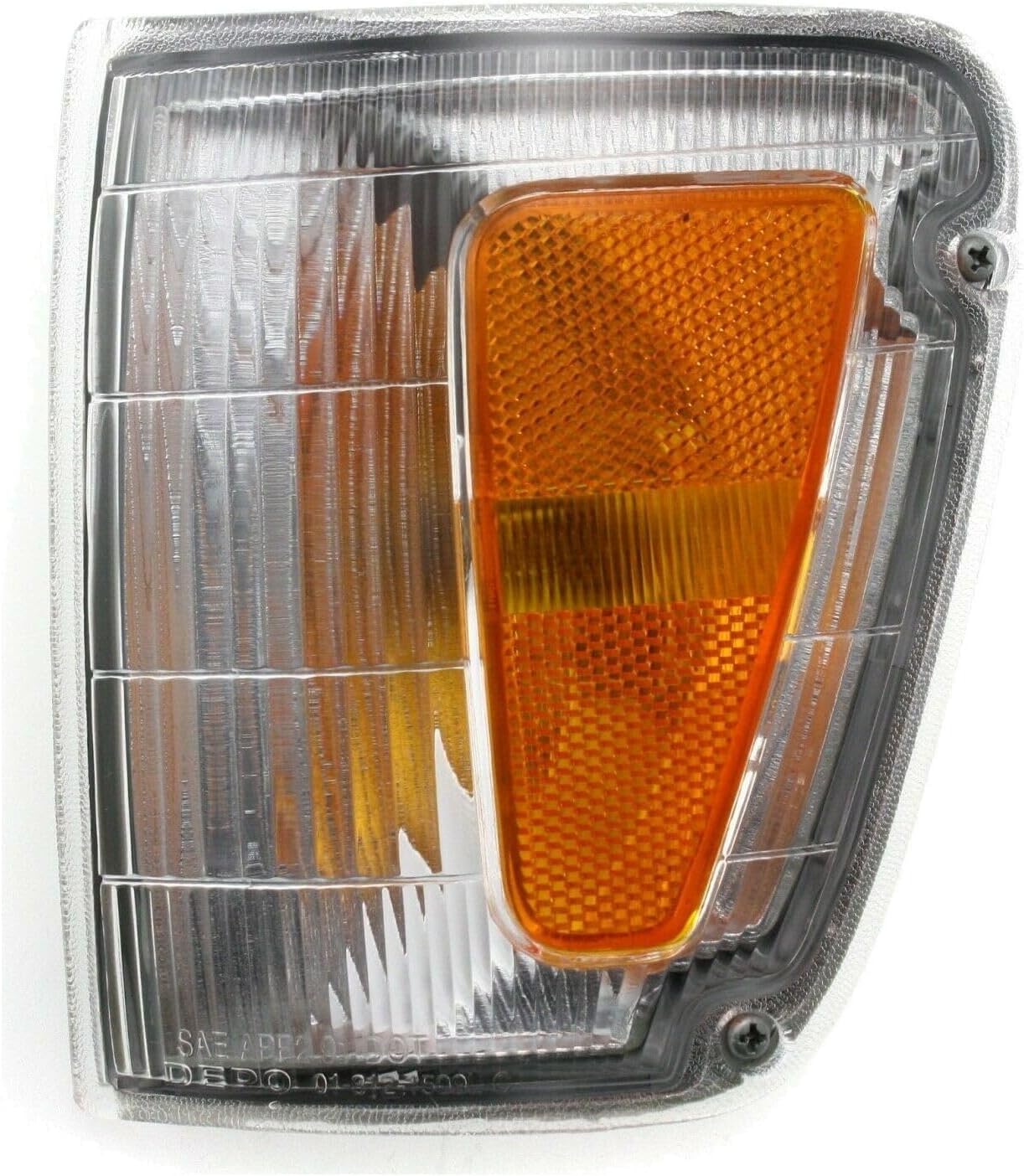 Driver Side Clear & Amber Corner Light For Volvo 240 (1990-1993) – Replacement Lamp Compatible With OEM 13126230 / VO2520102