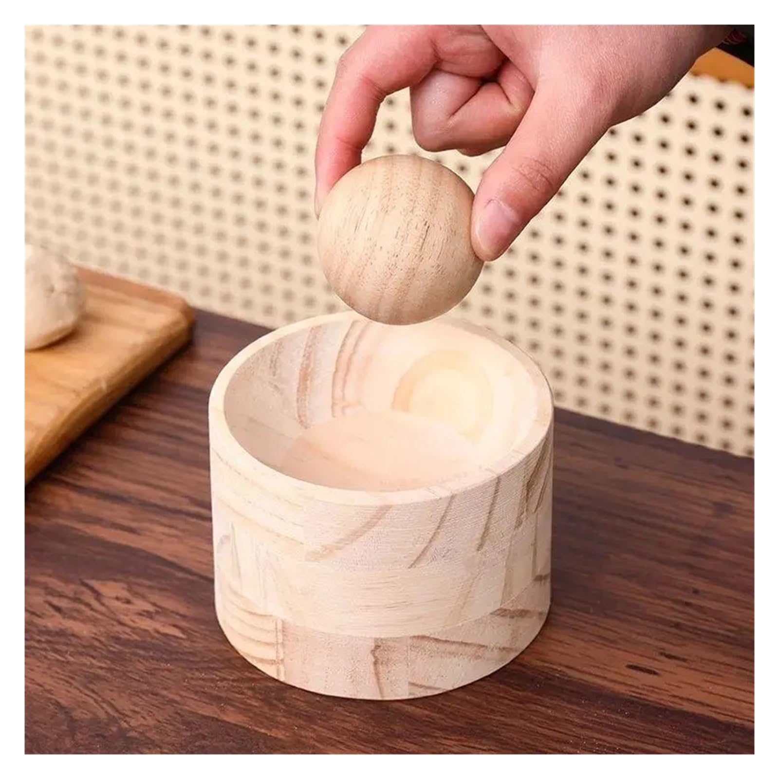 Strumento for pressare gnocchi di legno Strumento for pressare gnocchi di legno Stampo e sfera Pressa manuale for pasta for pelle Arrotolare a mano Avvolgitore rapido