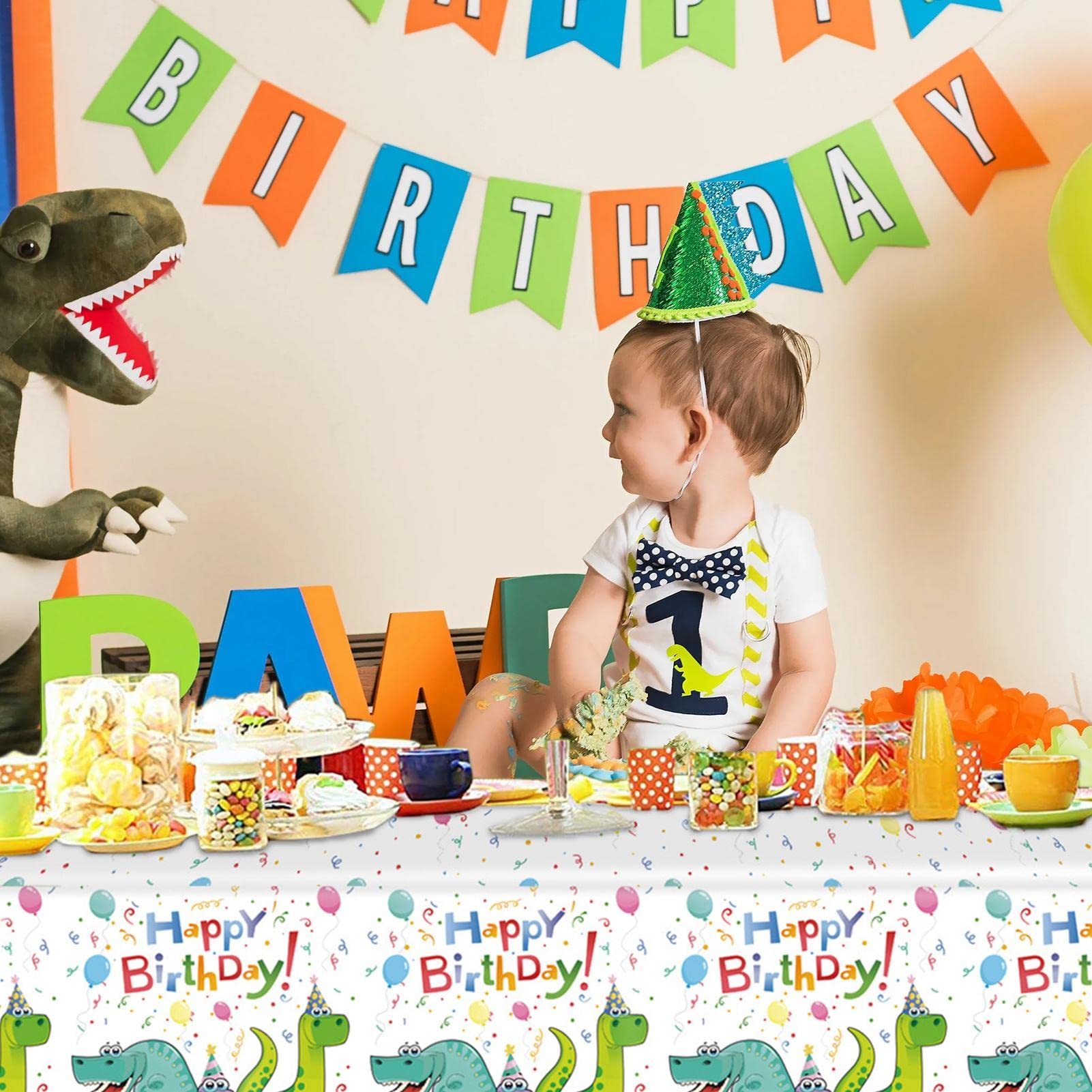 Dino Tischdecke, Tischdecke Aus Kunststoff PVC Rech Produktbild-Vorschau 2