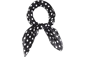 Charming Polka Dot Chiffon Scarf for Mickey Mouse Fans