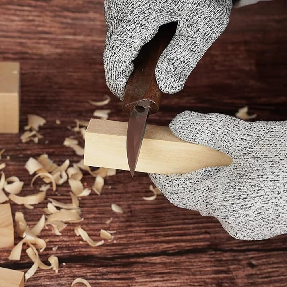Kit de Tallado de Madera, 15 Piezas de Herramientas para Tallar Madera con Bolsa de Almacenamiento, Herramientas para Tallar Madera - Herramientas de Carpintería para Principiantes