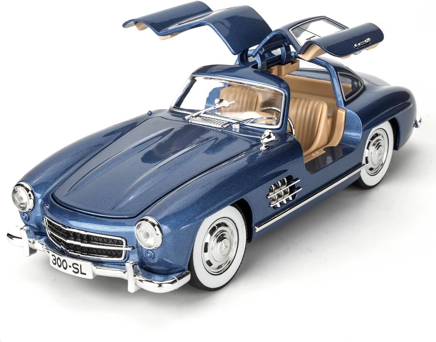 BlackZone 1955 Mer-cedes 300SL Vintage Model, 1/24 Toy Car with