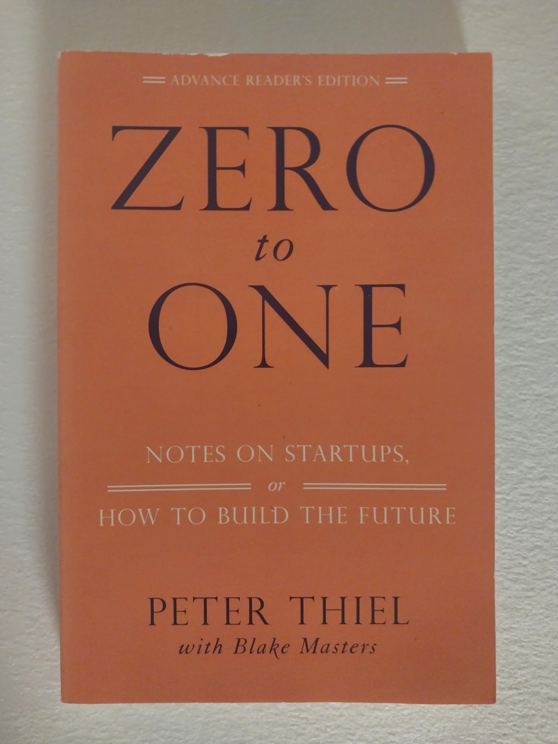 Zero To One(Paperback) - 2014 Edition