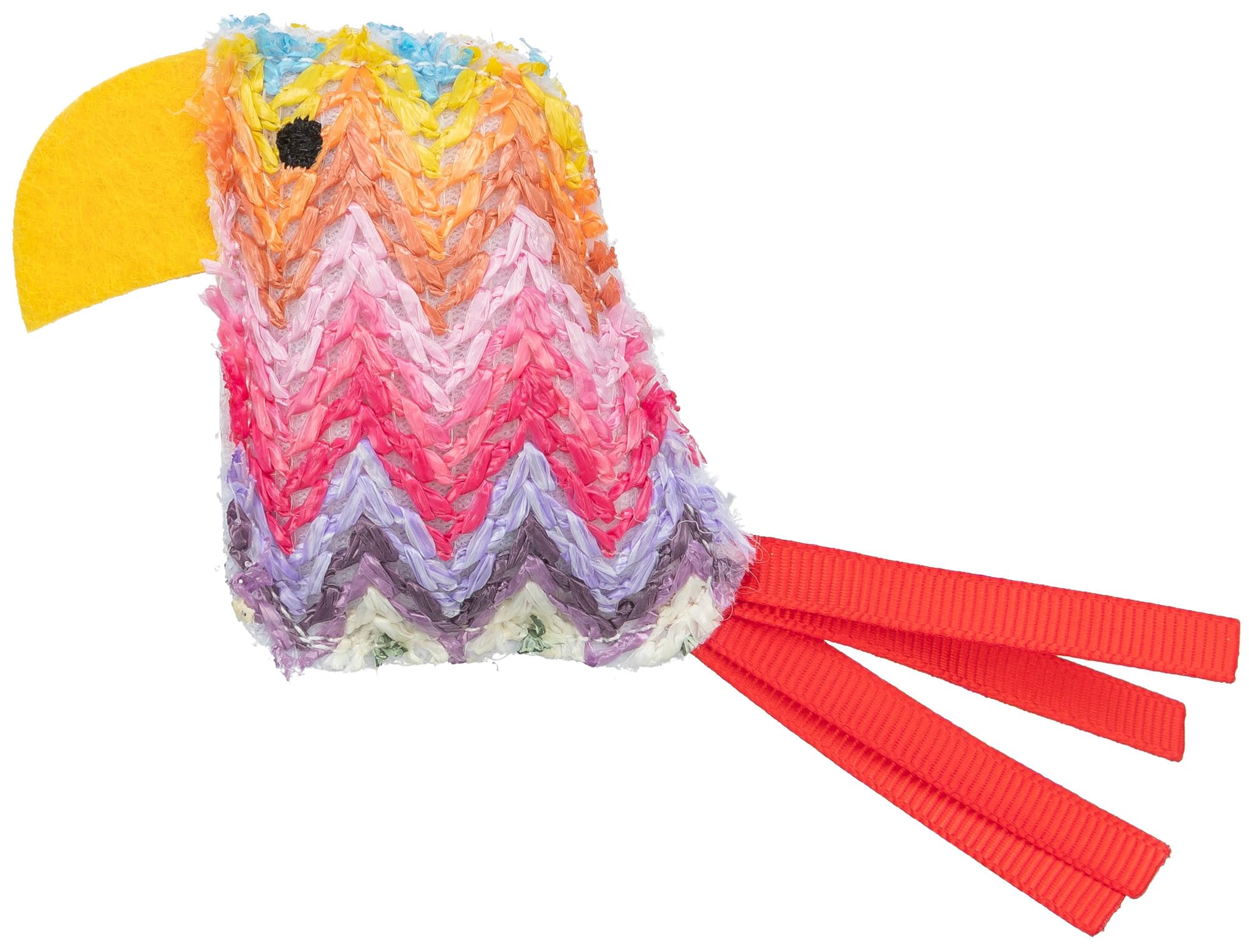 TRIXIE Plush Parrot Toy For Cats, 12 Cm, Soft Cat Toy For Shared Play And Fun - 45472