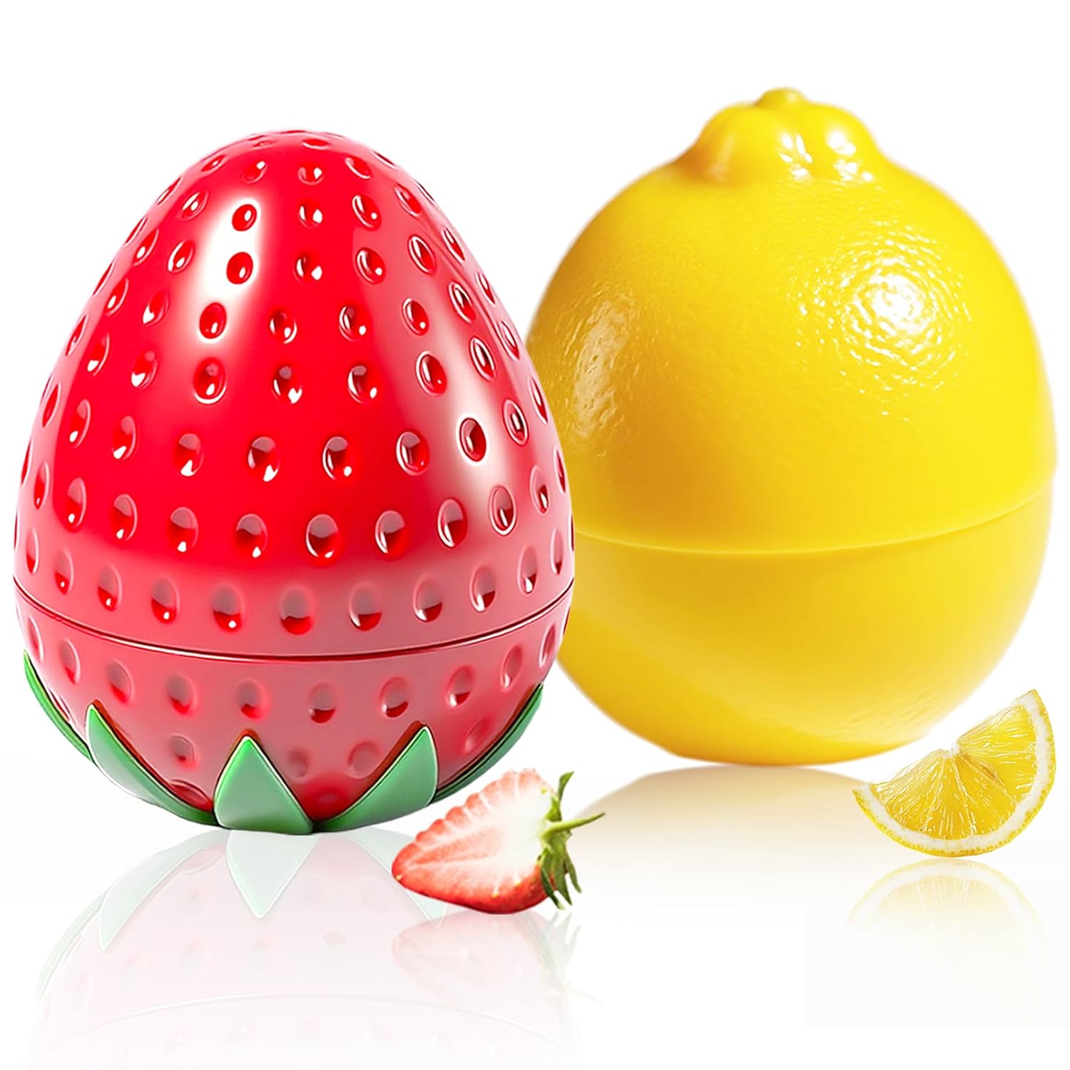 2 Pack Hand Cream Gifts Set, Hand Lotion for Dry Cracked Hands, Bridesmaid Gifts, Birthday Gifts, Thank You Gifts, Teacher Appreciation Gifts, Cute Gifts for Girls (Lemon+Strawberry)