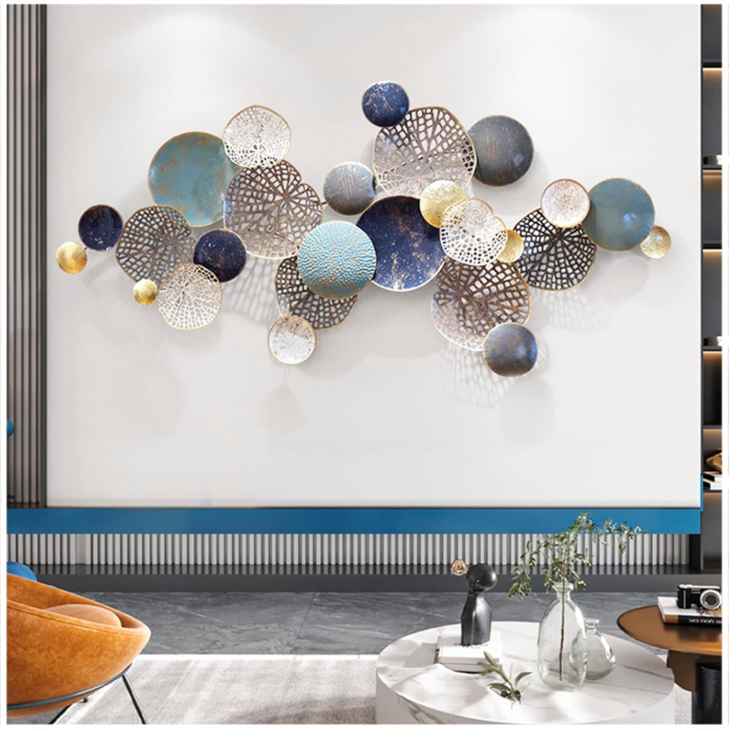 Amazon.com: Metal Wall Art Decor, 189x91.4cm/74.4x36in, Wall Hanging 3D ...