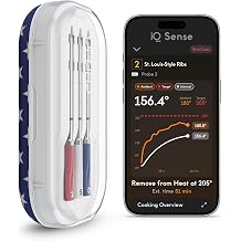 CHEF iQ Sense | USA 250 Limited Edition | Blue Red White Smart Wireless Meat Thermometer | 3 Ultra-Thin Probes | WiFi Unlimited Range | 1000F Safe | BBQ, Grill, Oven, Smoker