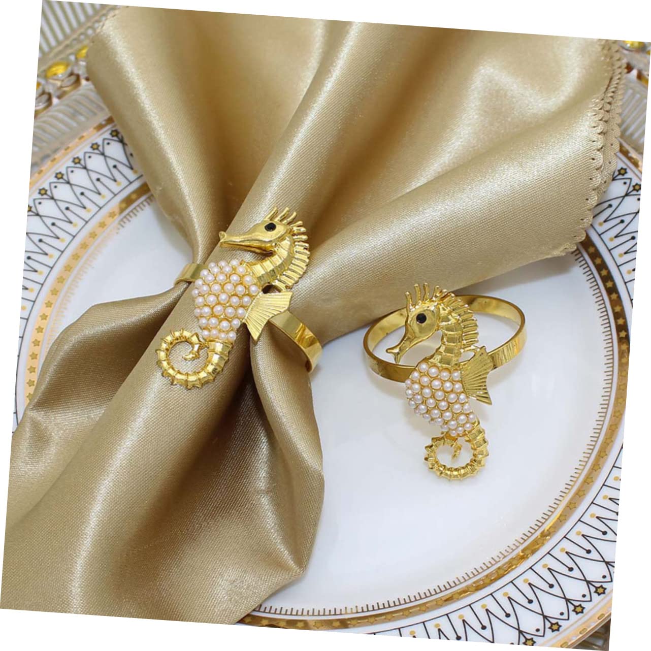 OUNONA 4 Sätze Teiliges Für Hochzeiten Serviettenhalter Mit Tierdesign Langlebig Und Pflegeleicht Für Tischdekoration 6 Stück * 4