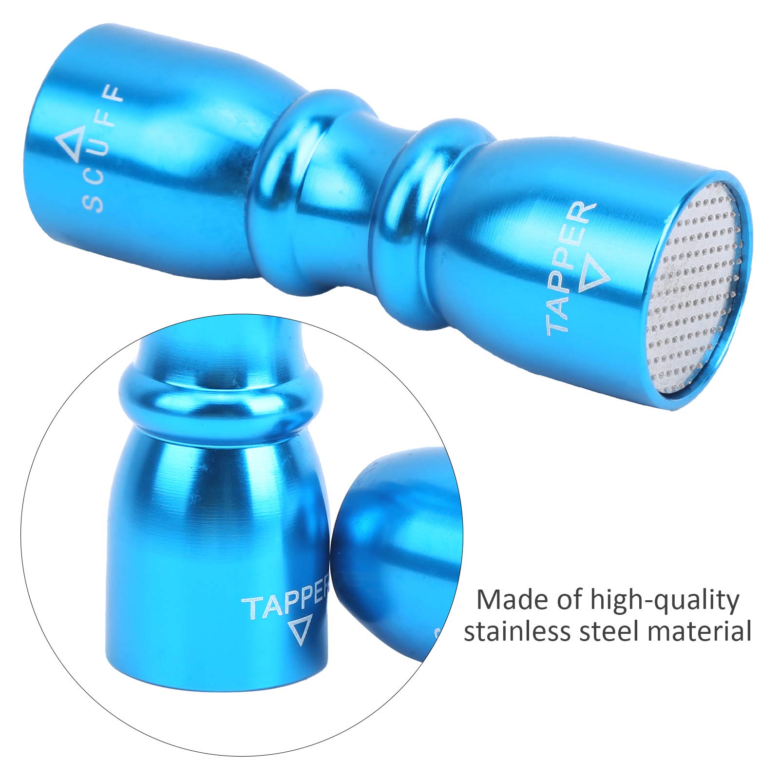 Snooker Pool Tip, 3 in 1 Snooker Pool Tip Tool Billiard Accessories, Scuffer, Shaper and Aerator, Stainless Steel Repair Tool Kit (Blue)