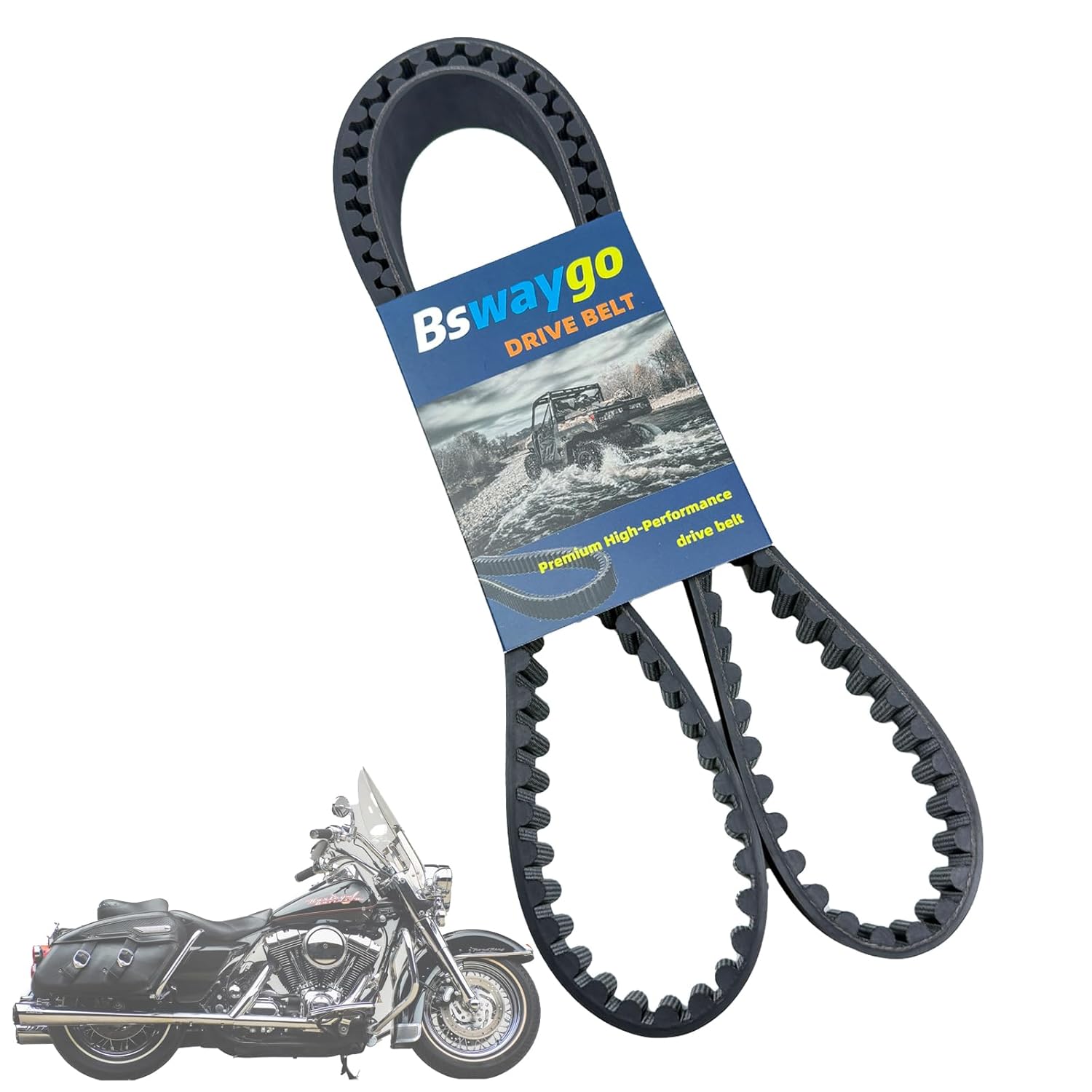 Rear Drive Belt 139T 1-1/8" Aramid Belt Compatible with Harley Davidson Electra Glide FLHT Ultra FLTR Road Glide FLHR Road King 2004-2006 Replace 40024-04 1204-0063