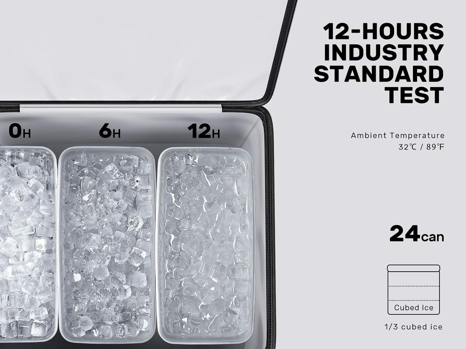 OlarHike Portable Cooler Bag, 24-Can Collapsible and Insulated Lunch Box Leakproof Cooler Bag for Camping, Picnic, BBQ, Black : Sports & Outdoors