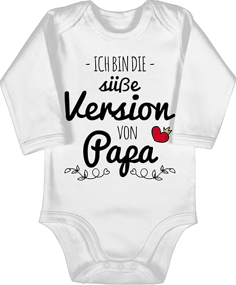 Baby Body 'Ganz Der Papa, Nur Pflegeleichter' - Lustiger Strampler Für Jungen & Mädchen