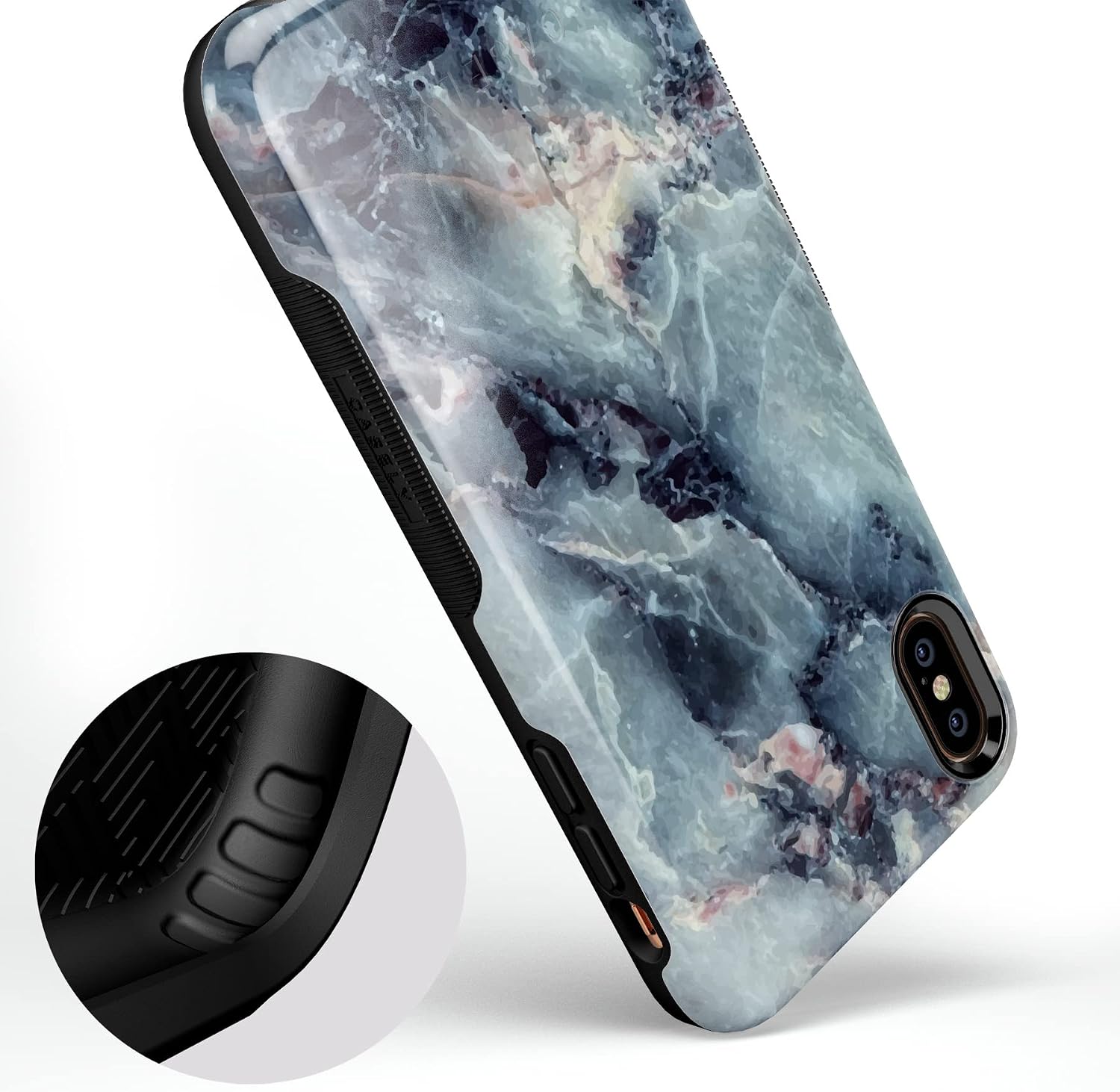 Casely iPhone Xs Max Case | Deep Sea | Blue Marble | Bold Protective Design
