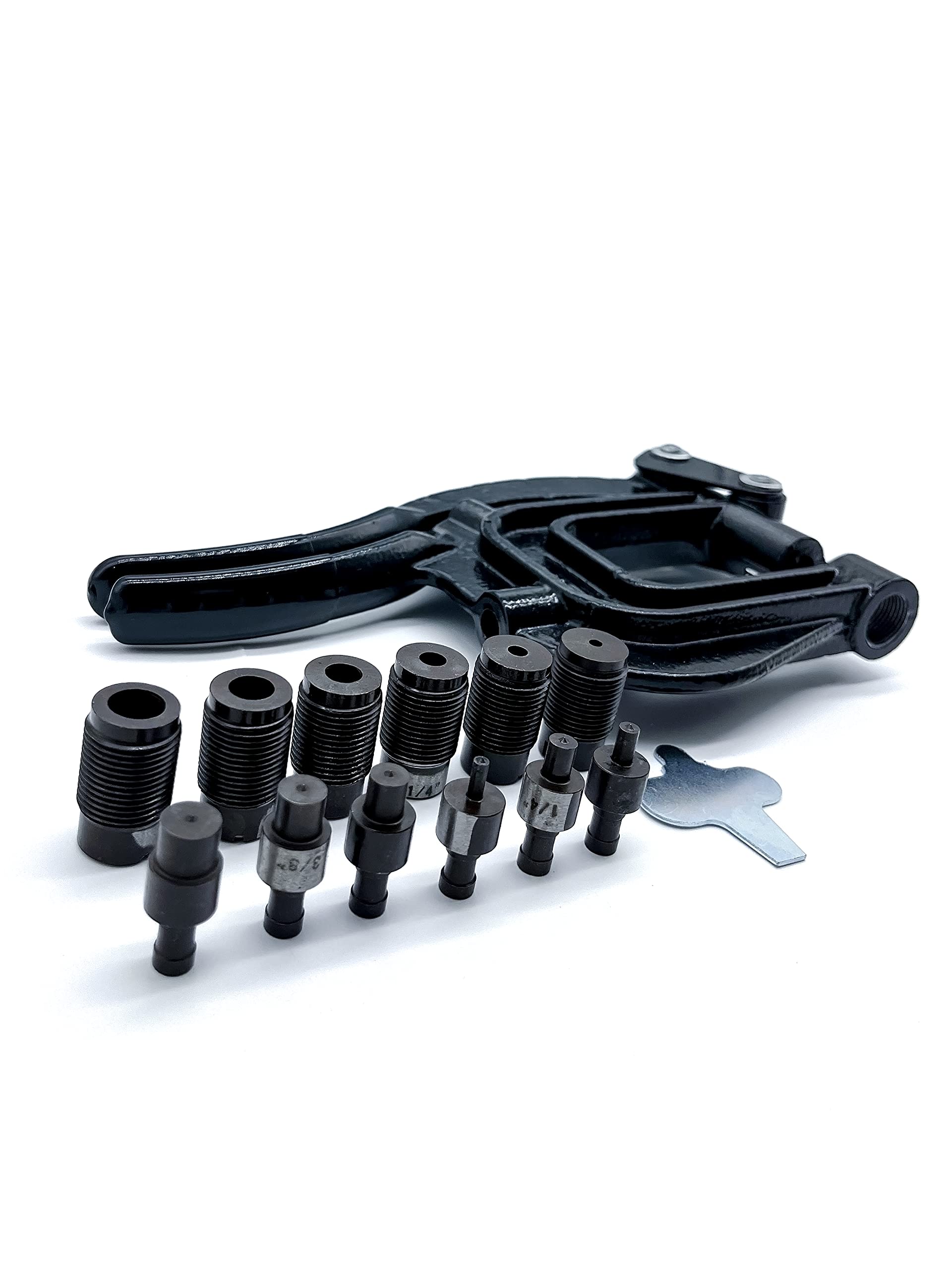 Metal Hand Punch Throat Portable Sheet Rivet Hole Auto Body Tool Adjustable Work Stop