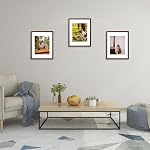 11x14 Picture Frame Brown 3 Pcs in 1 set 11x14 Frames can Display 8x10 Picture with Mat or 11x14 Without Mat on the Wall