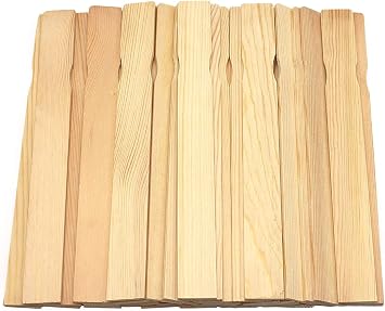 Paint Stir Sticks-Rewiss Bulk 100 PCS 14in Length Bamboo Craft Sticks Natural Color Paint Stir Sticks