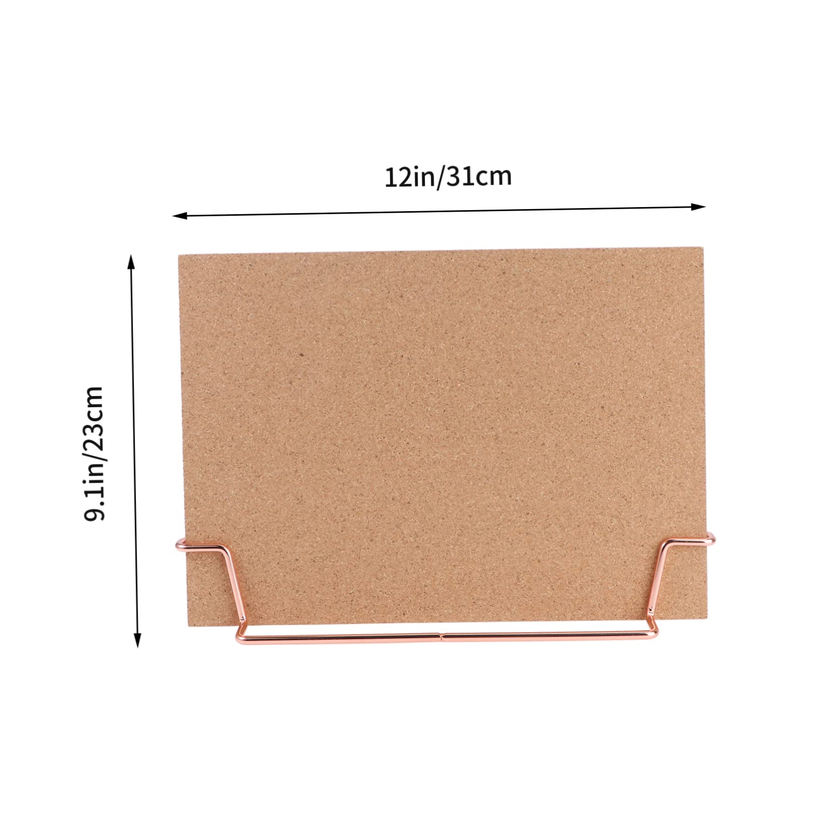 Bacheca Messaggi da Tavolo Zhihuicx Legno per Casa e Ufficio Ristoranti | Superficie Liscia, Base Rosa Oro, Facile da Scrivere, Design Elegante e Raffinato per Note e Promemoria