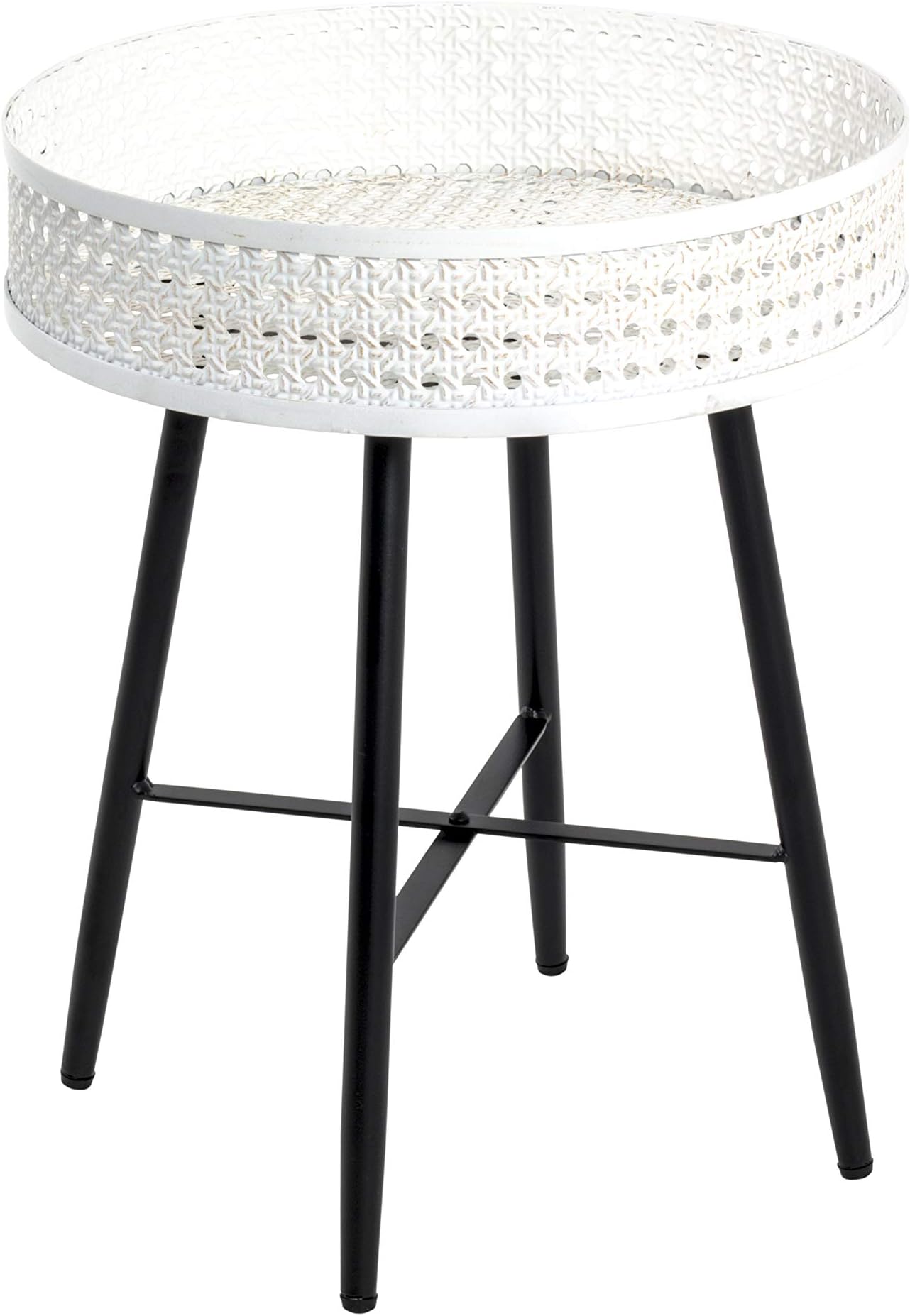 HAKU Salontafel chroom, Metaal, veiligheidsglas - Maat: B 58-140 cm x H 43 cm x D 50 cm, Stijl: Modern