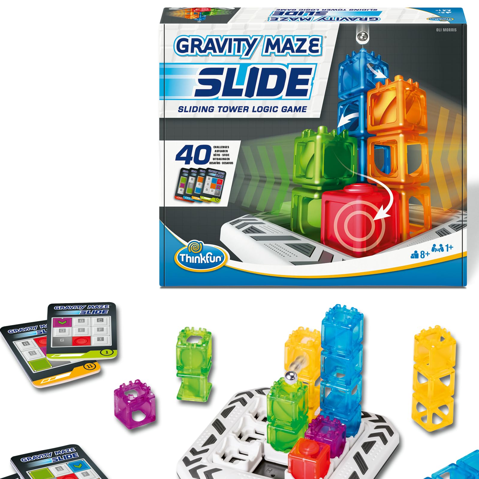 Gravity Maze Slide | Marble Run | Moving Maze | 40 Logic Challenges | Ages 8+