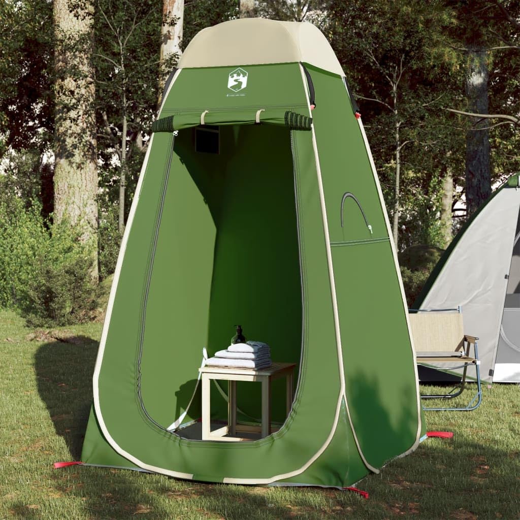 ShGaxin Sichtschutzzelt Grün Pop-Up Wasserdicht, Duschzelt Camping, Toilettenzelt, Campingtoilette, Heckzelt, Campingklo - 4004134