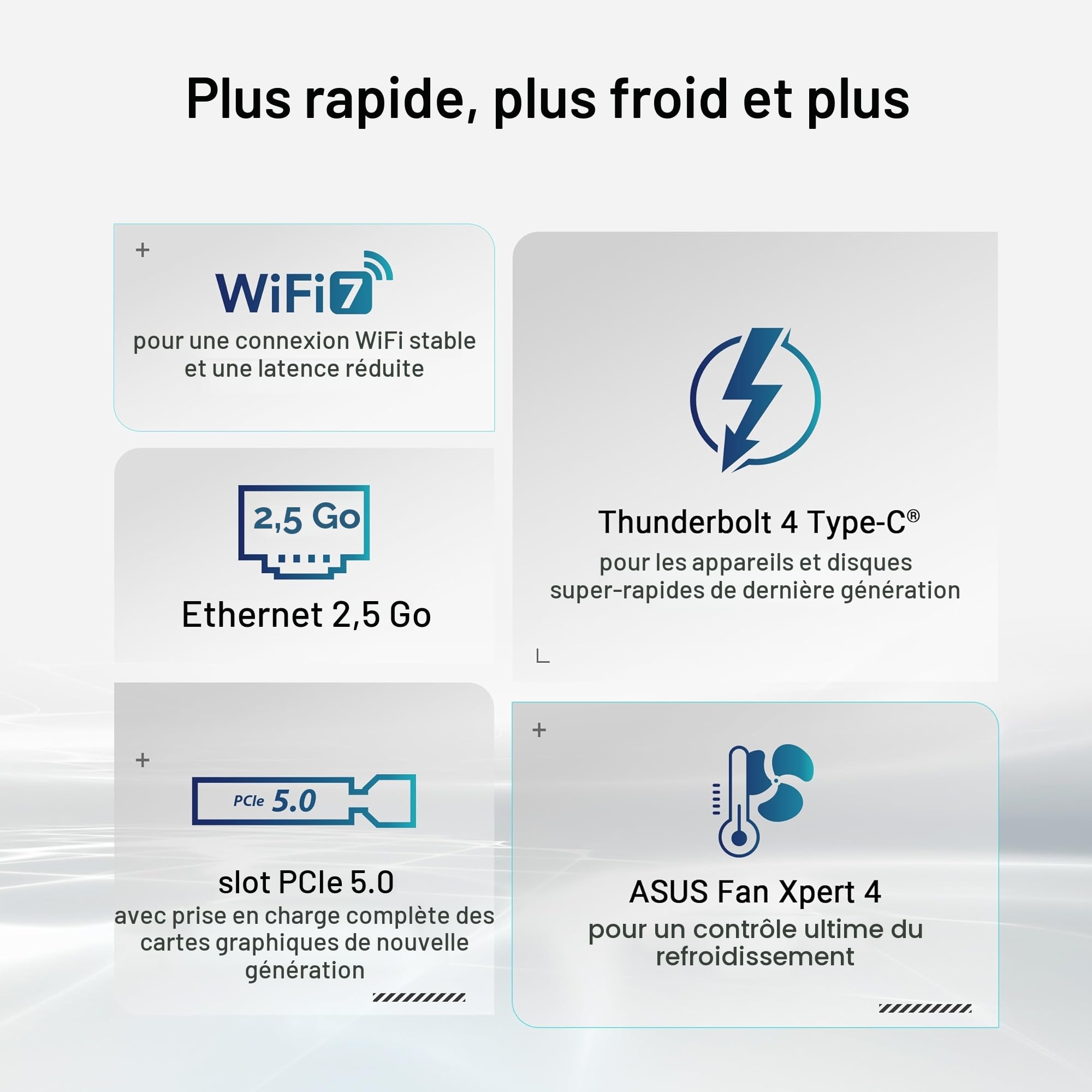 ASUS Prime Z890-P WiFi – Carte mère Gaming Intel ATX (DDR5, 14+1+2+1 80A DrMOS, PCIe 5.0, Thunderbolt 4 USB Type-C, Wi-FI 7, Q-Antenna, Aura Sync RGB)
