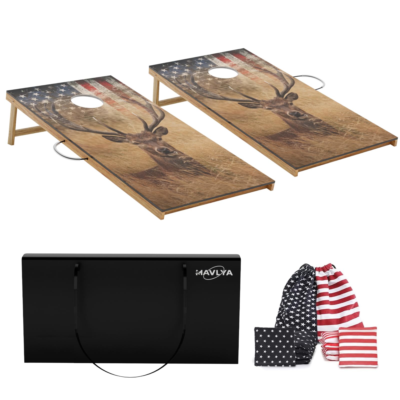 Photo 1 of ***DAMAGED - SEE NOTES/PICTURES***Mavlya Regulation Size Cornhole Boards Set