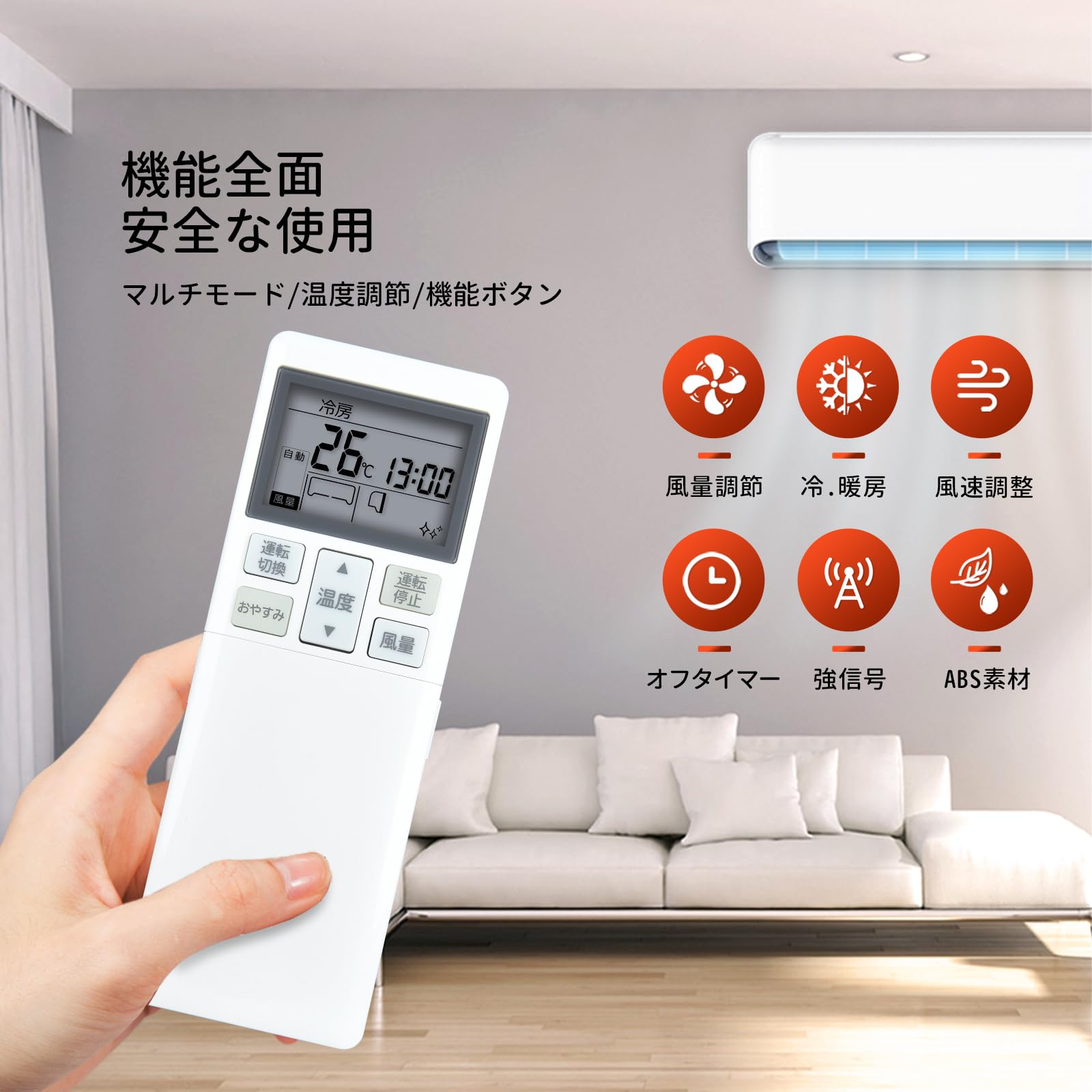 Amazon.co.jp: CLVIZCXOM エアコンリモコン RLA502A700H RLA502A720A