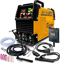 Máquina Inversora De Solda Start Multiprocessos Tig Mma Eletrodo Maxtig 140a 220v Com Tocha Tig E Acessorios