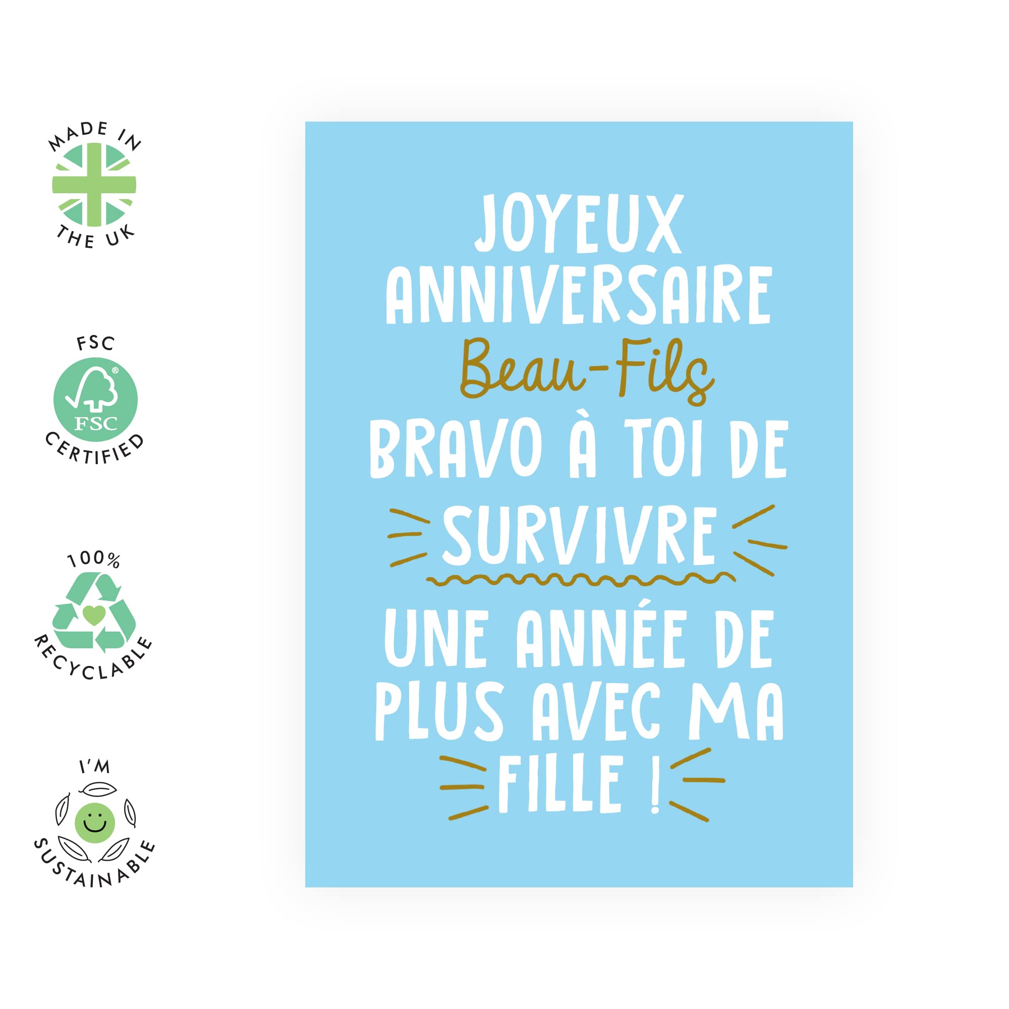 Central 23 - Carte Anniversaire Humoristique Pour 16e Anniversaire Pour Lui – « I Was A Massive Tw