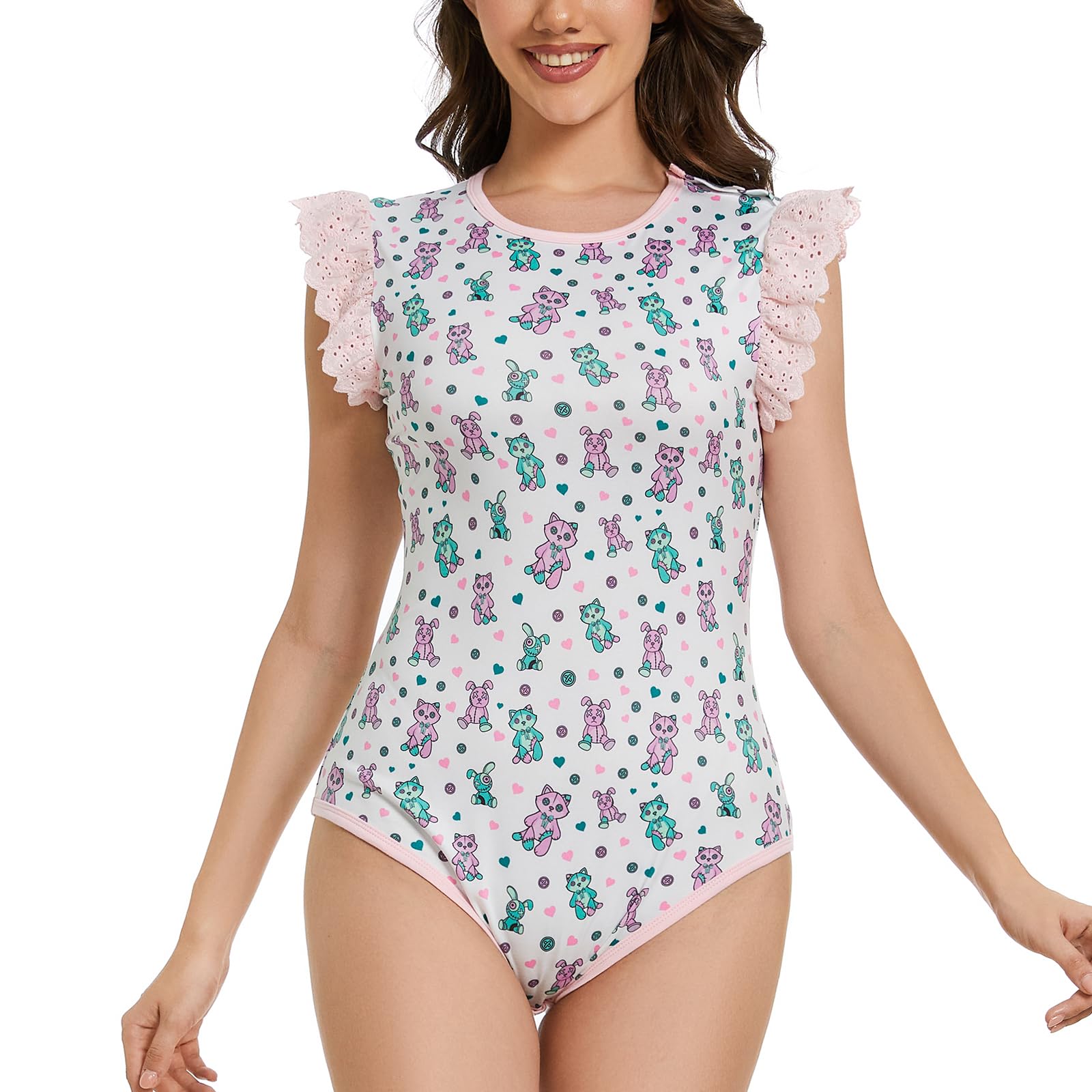 Cotton Bodysuit Romper Onesie Pajamas Bodysuit Top Button Crotch Onesies-Toy
