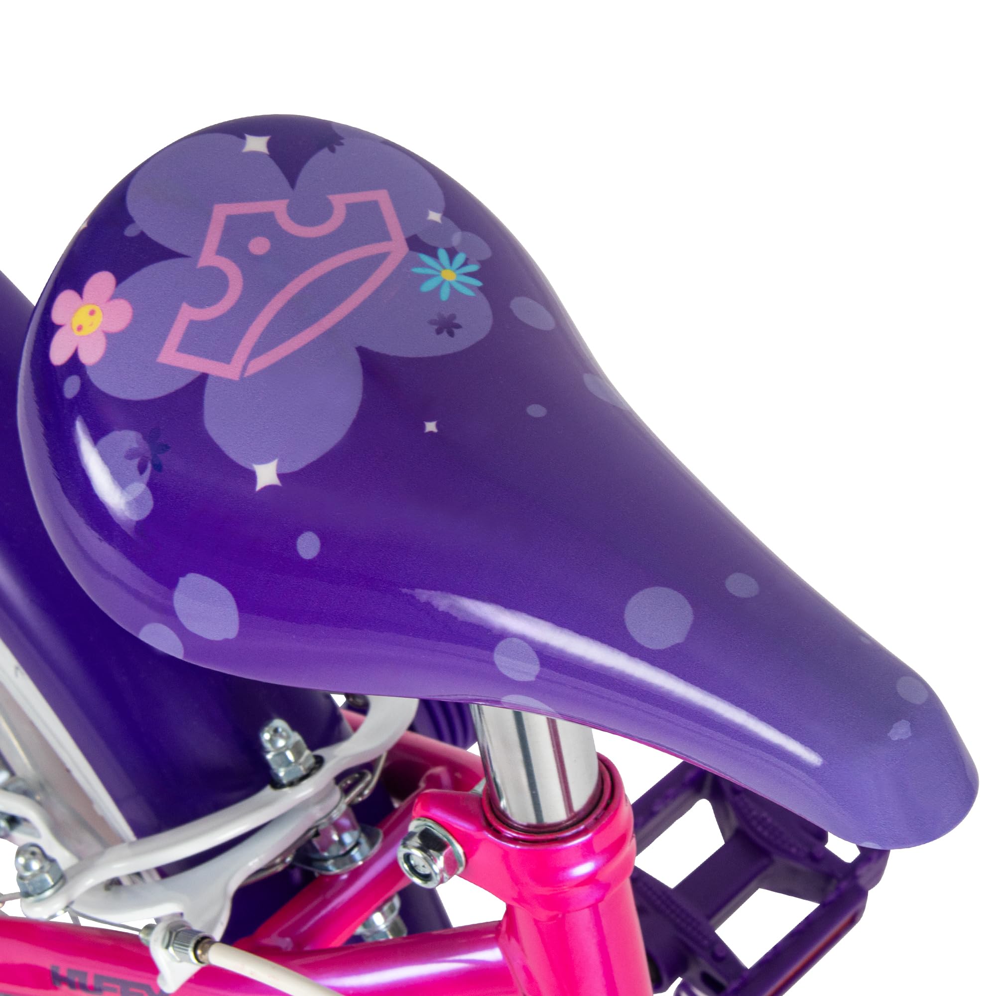 Huffy Disney Princess Bike Bicicleta infantil de 12 pulgadas, 14 pulgadas, 16 pulgadas, edad de 3 a 9 años, frenos de doble deslizamiento, ruedas estabilizadoras extraíbles, asiento ajustable, color