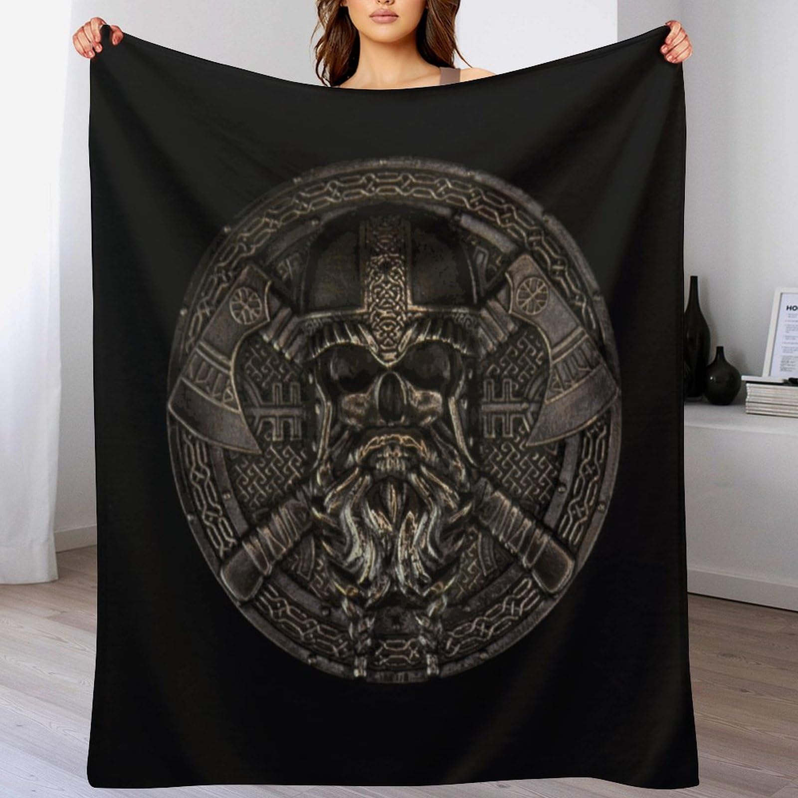 Couverture de canapé Viking en flanelle douce pour réchauffer vos soirées