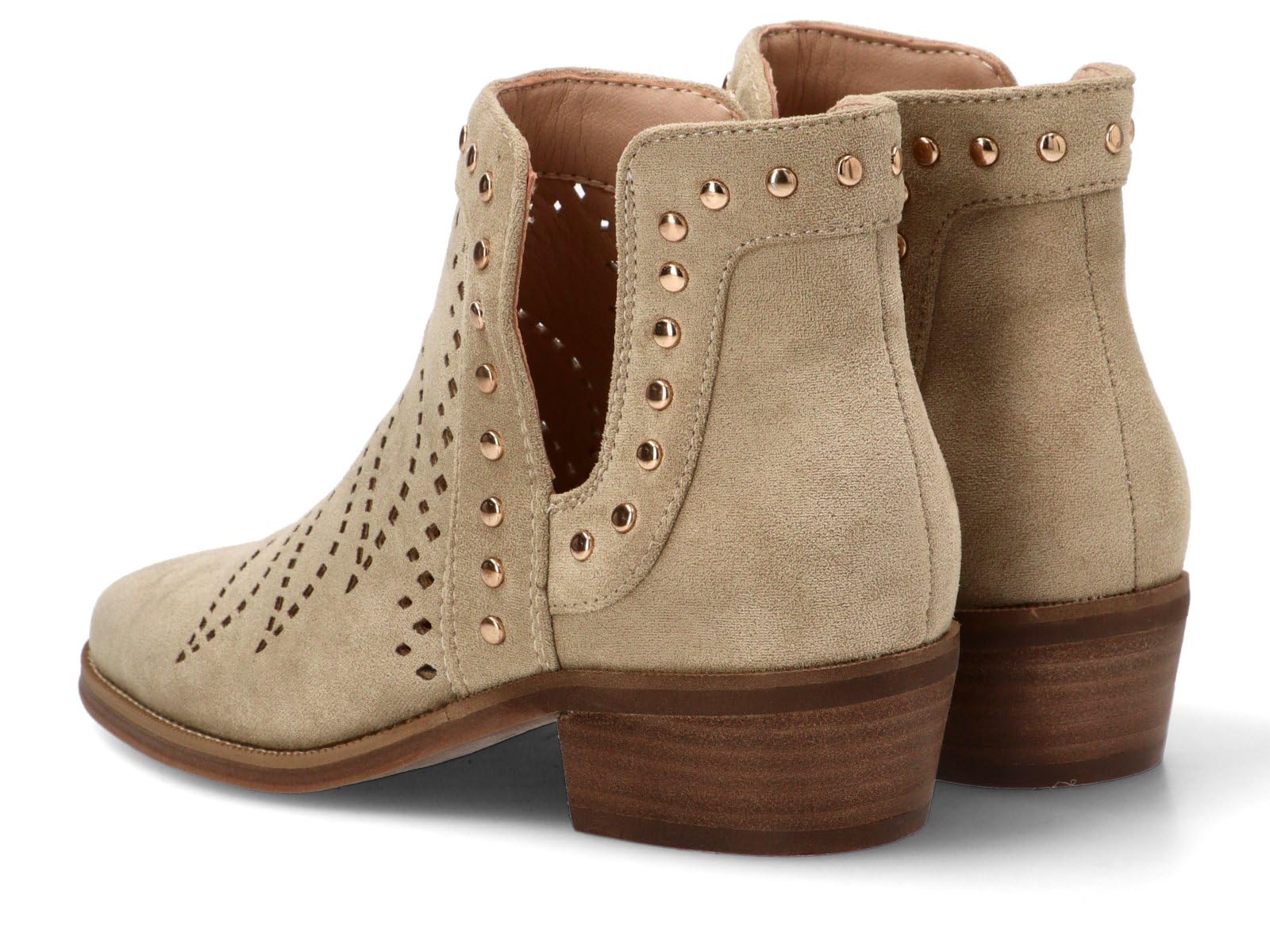 Etika Botines de Entretiempo para Mujer, Diseño Casual con Aperturas Laterales, Calce Fácil y Tacón Medio de 4cm, 31128