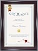 GraduatePro Certificate Frame A4 Diploma Document Frame with Gold Beaded Award for Wall Mount and Tabletop Classic