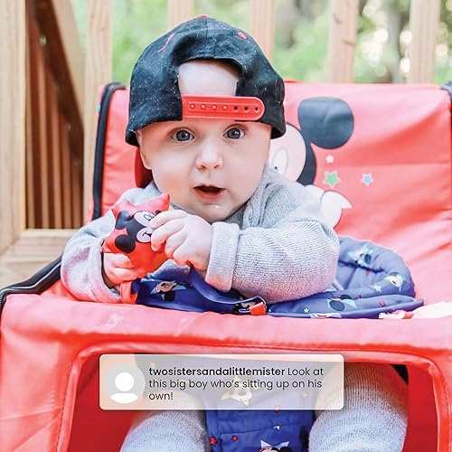 Miniatura 6 de Disney Mickey Mouse Sit N Play - Asiento de actividad portátil para bebés asiento de suelo para bebés 175 x 21 x 14 pulgadas paquete de 1