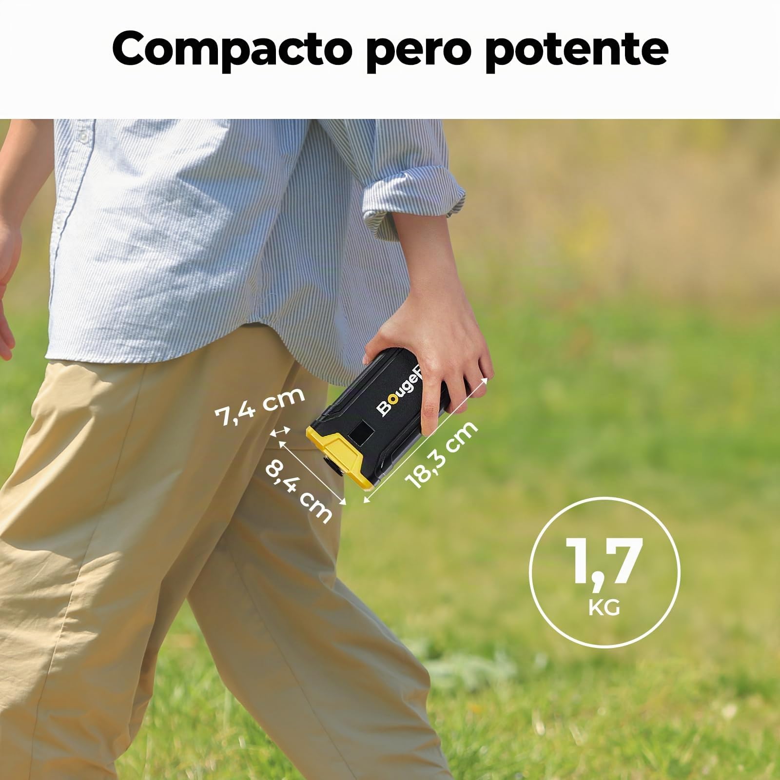 BougeRV Central eléctrica portátil de 266 WH para Nevera compresor CRPRO, y la mayoría de Las neveras con compresor de 12V/24V, Batería portátil con conexión fotovoltaica