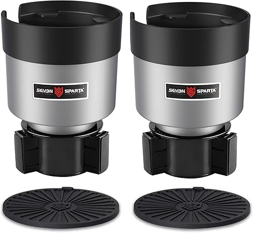 Miniatura 9 de SEVEN SPARTA Paquete de 2 organizadores expansores para tazas de automóvil, base ajustable, compatible con Yeti 202630 onzas, Hydro Flasks 3240