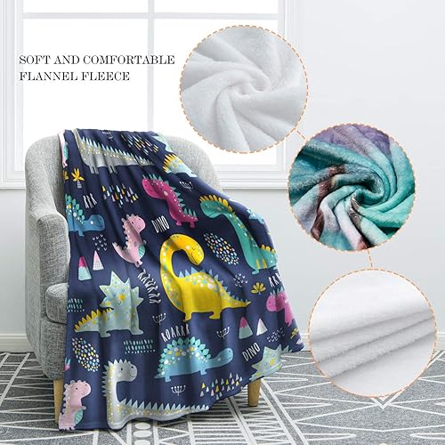 Miniatura 2 de Jekeno Regalos de dinosaurios para niños y adolescentes, manta de dinosaurio de Navidad, cumpleaños, día de San Valentín, juguetes para niños de 2,
